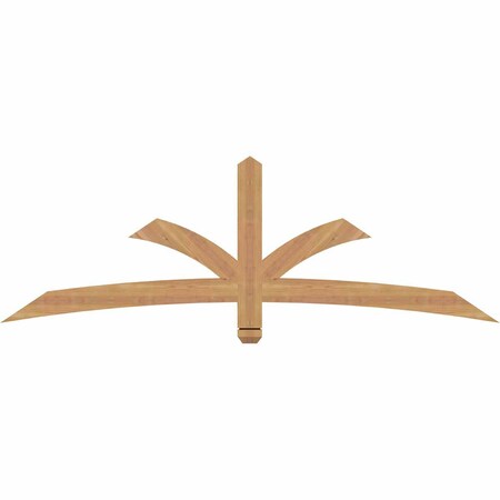 Ekena Millwork Davenport Timber Gable Bracket, Western Red Cedar, 72"W x 24"H x 1 1/2"D x 3 1/2"F, 8/12 Pitch GBW072X24X0204DAV00SWR